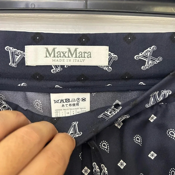 ! Max Mara
Bello Paisley Wide-Leg Silk Pants sz 4 - Picture 8 of 10